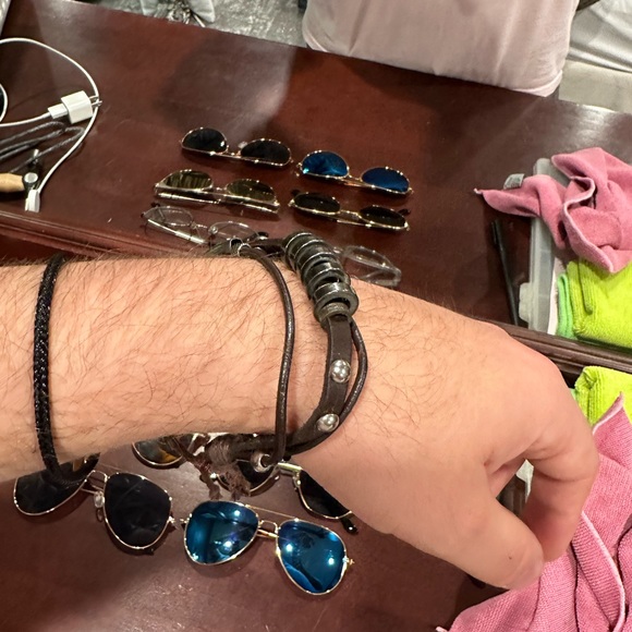 Custom Leather & Metal Bracelet - Picture 4 of 4